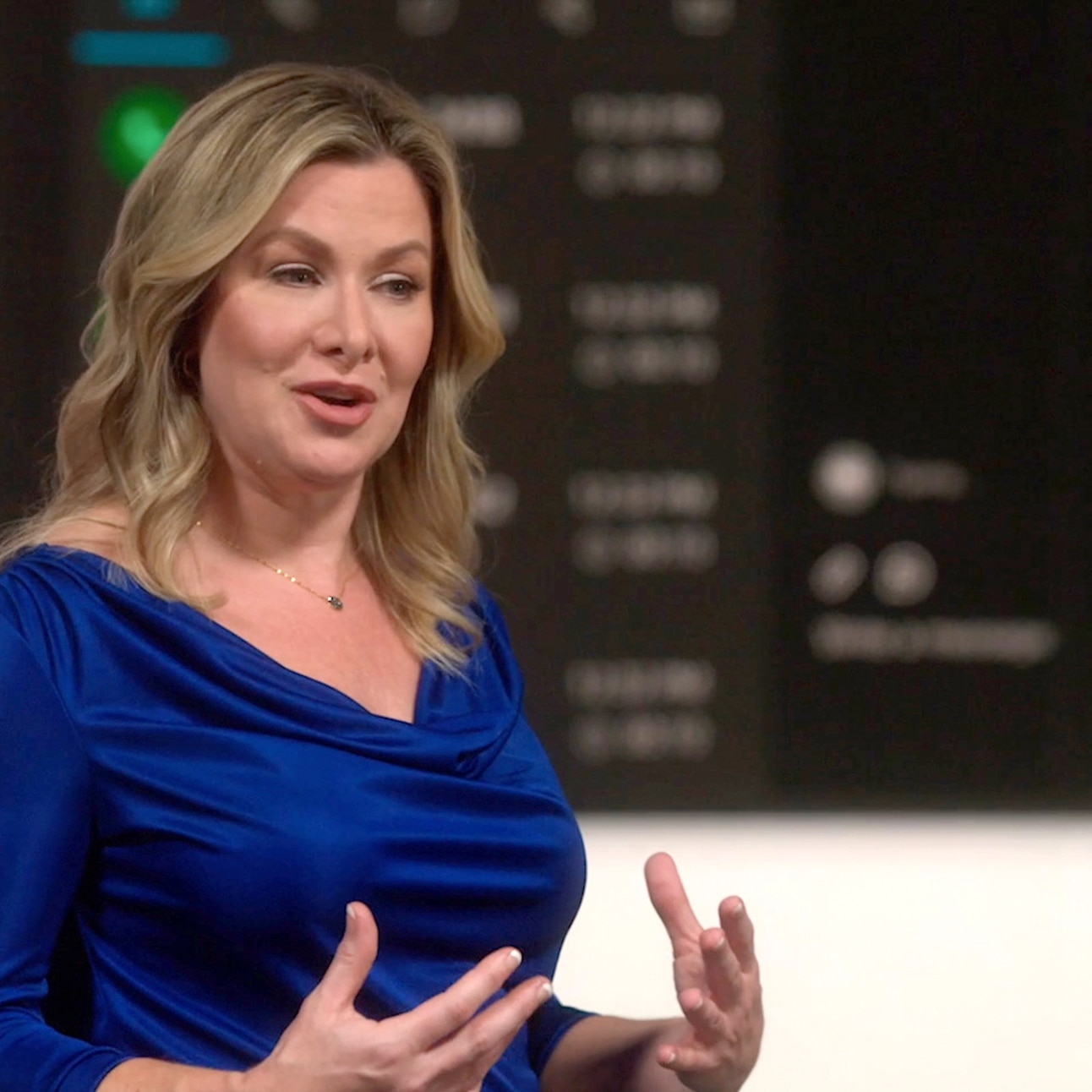 Cisco's Courtenay Godshall presents onstage at WebexOne 2022.