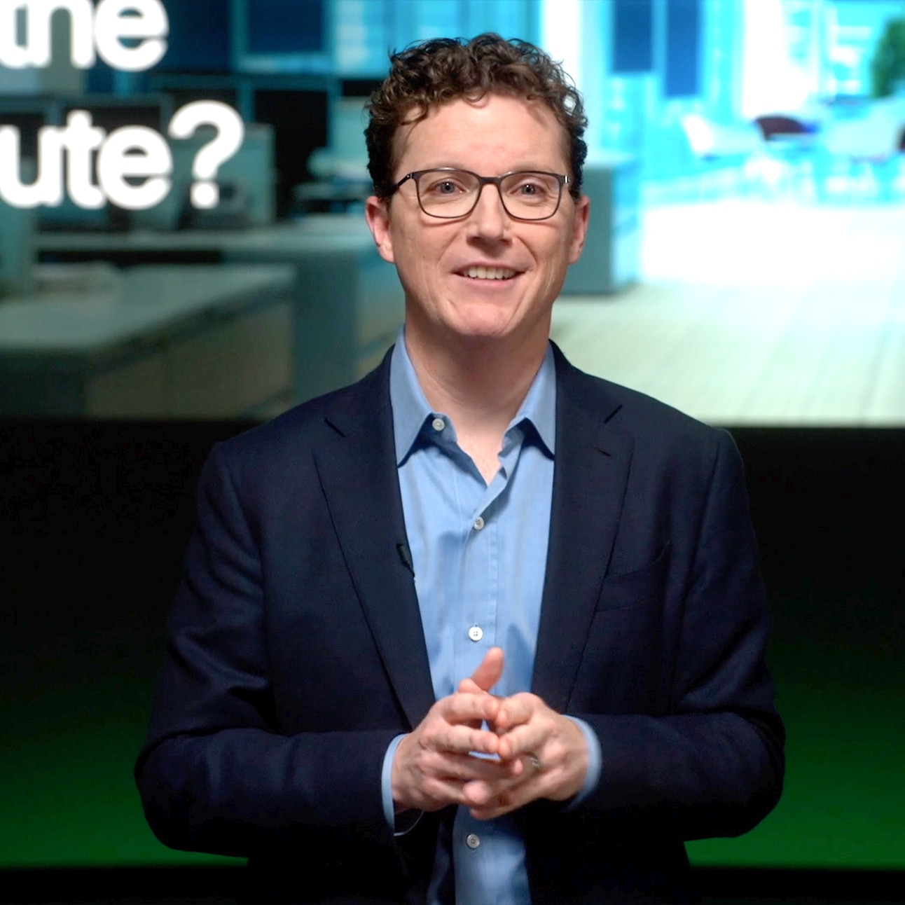 Cisco's Jonathan Davidson presents onstage at WebexOne 2022.